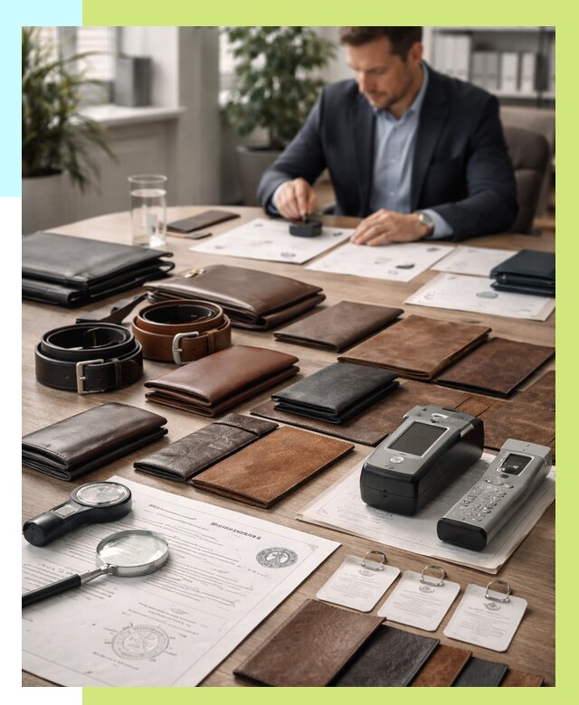 Сертификация кожаных изделий в Лесозаводске от 12406 р. | Алешин-Лсз