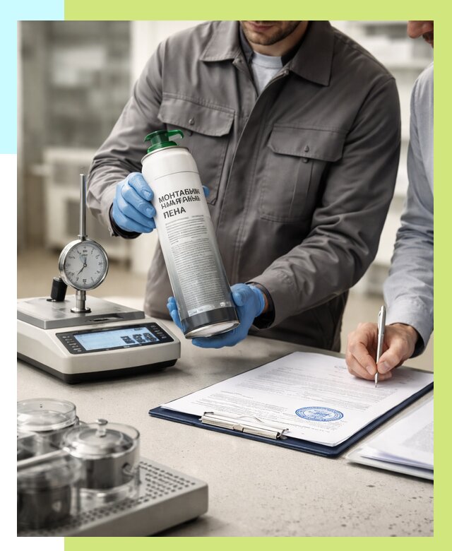 Сертификация монтажной пены в Лесозаводске от 15507 р. | Алешин-Лсз