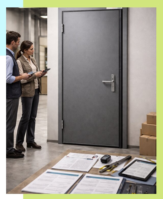 Сертификация противопожарных дверей в Лесозаводске от 9304 р. | Алешин-Лсз