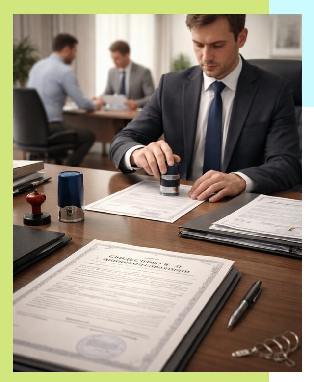 Оформление свидетельства о государственной регистрации в Лесозаводске