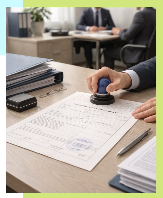 Сертификат происхождения СТ 1 в Лесозаводске от 4652 р. | Алешин-Лсз