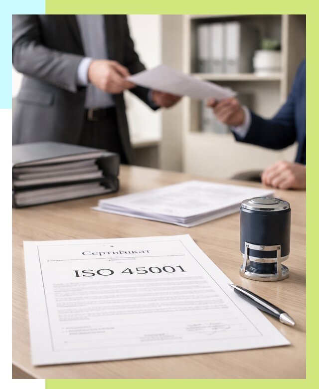 Сертификат ISO 45001 в Лесозаводске под ключ от 46521 р. | Алешин-Лсз