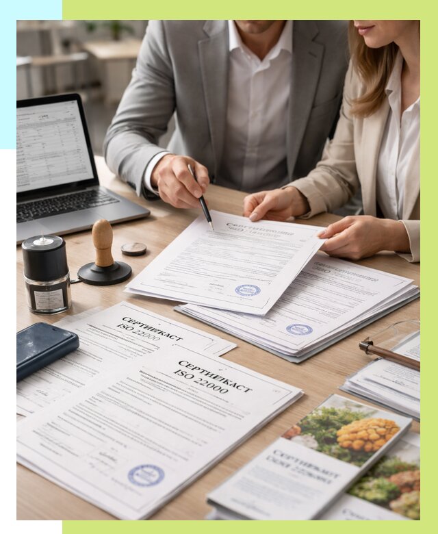 Сертификат ISO 22000 в Лесозаводске от 41352 р. под ключ | Алешин-Лсз